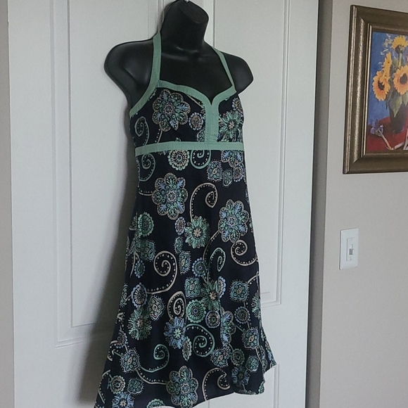 Ann Taylor Loft Floral Halter Dress Size 4 - Picture 3 of 9